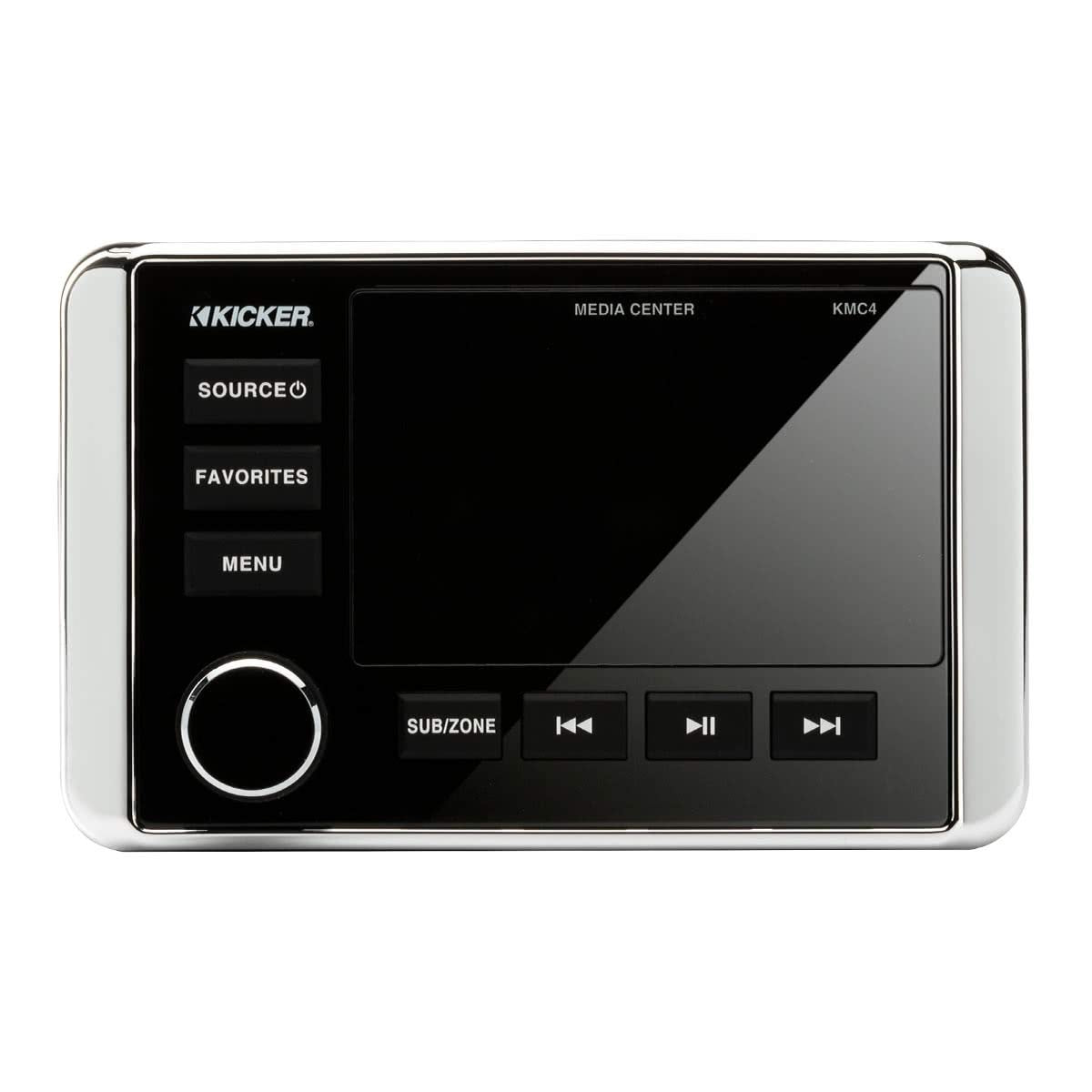 Kicker 46Kmc4 Weather Resistant Gauge Style Media Center With Bluetooth